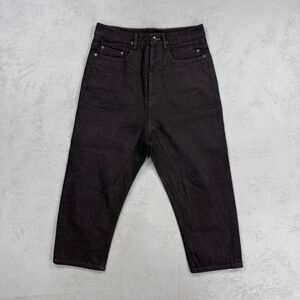 Rick Owens DRKSHDW FW 2017 Astaire Cropped Cut Over-Dyed Denim Jeans Size 31